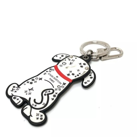 LOUIS VUITTON M00746 Portocle Dalmatian Key chain Bag Charm - Picture 1 of 10